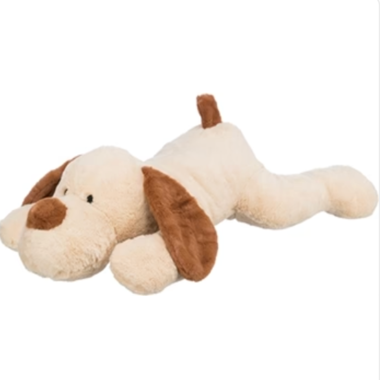 Großer Kuschelhund Benny Plüsch Beige / Braun 75 CM - myfurryfriends.de