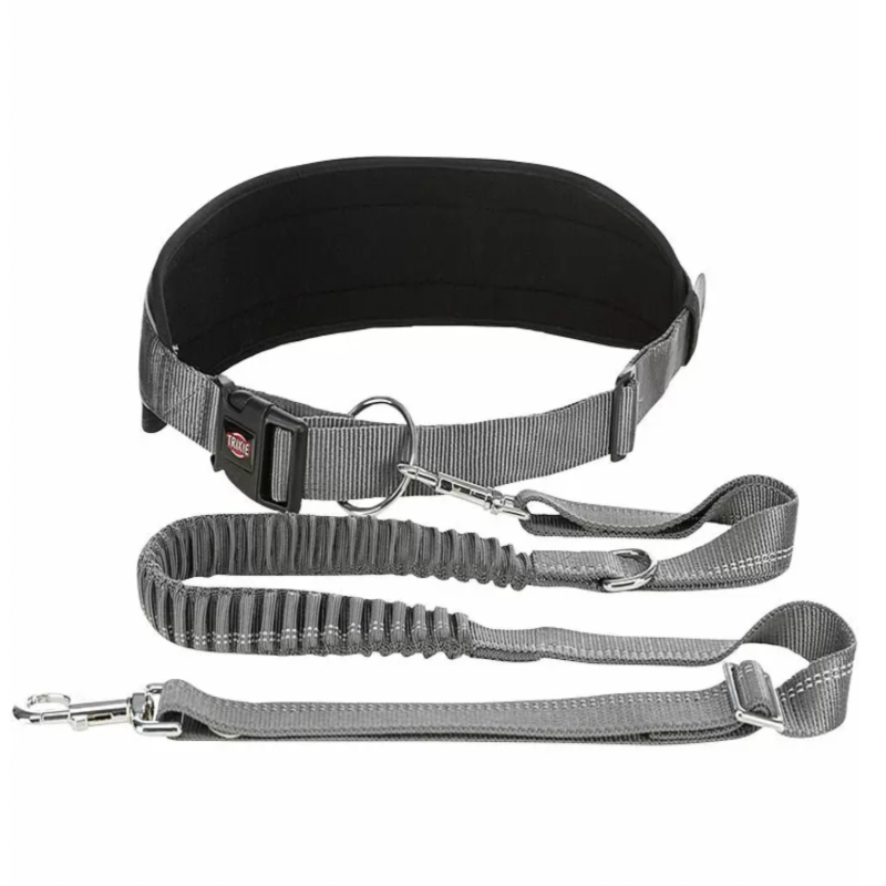 Jogging Leine Grau 75-120 CM - myfurryfriends.de