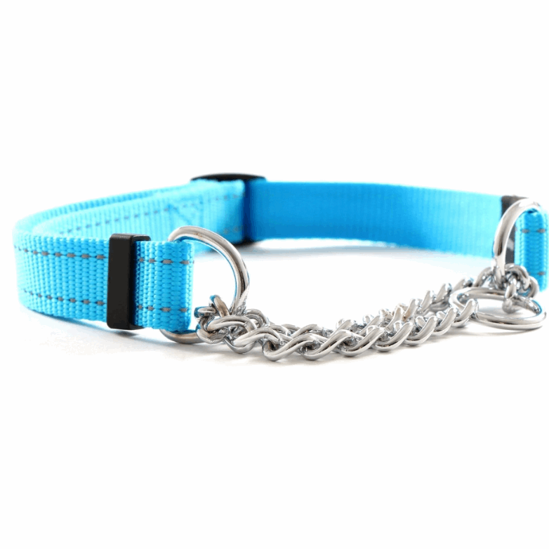 Anti-Zug Halsband Türkis 25 MMX43-73 CM