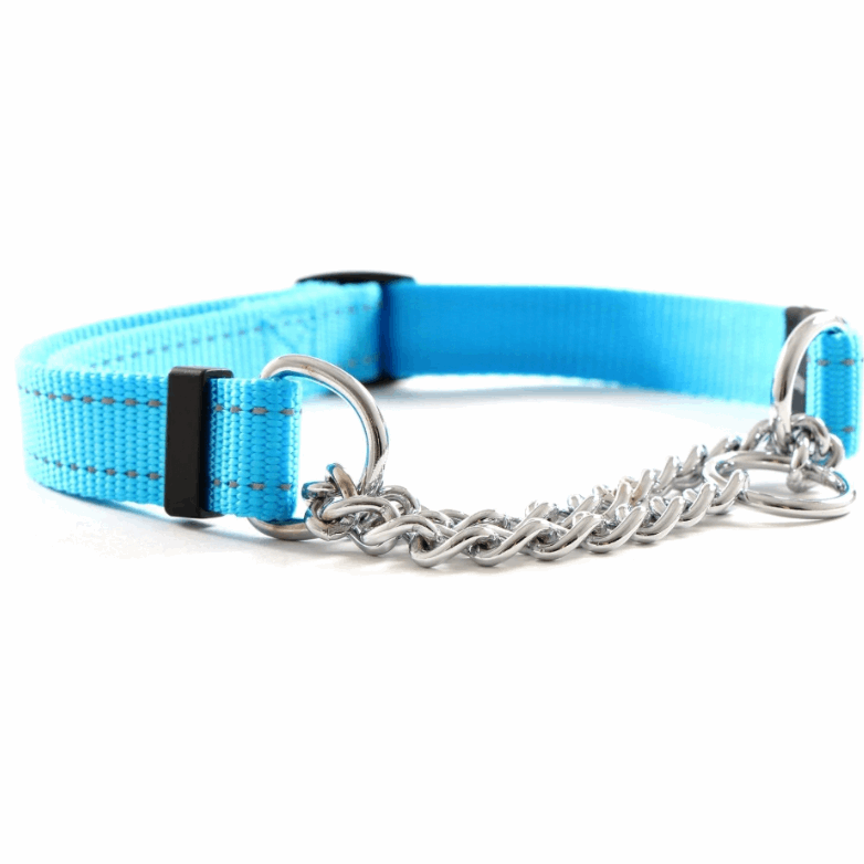 Anti-Zug Halsband Türkis 20 MMX34-56 CM