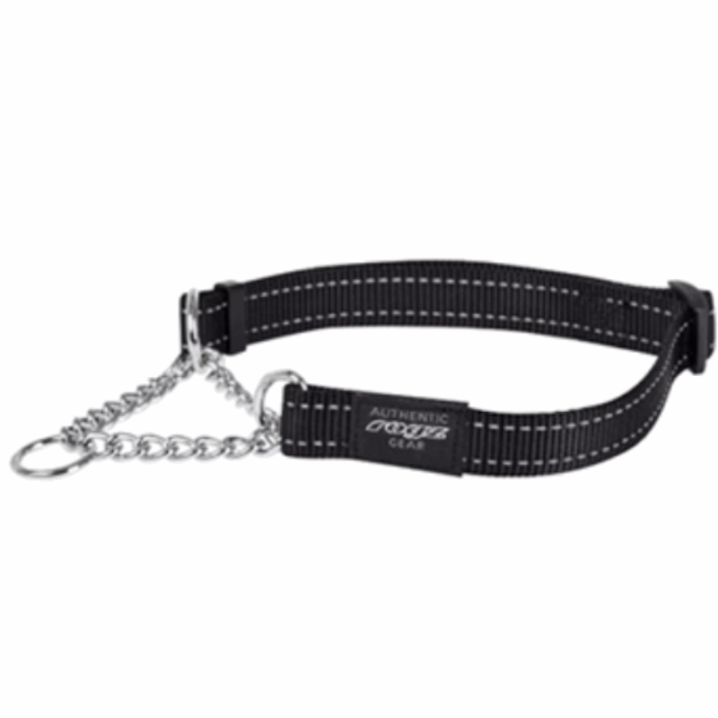 Anti- Zug Halsband Schwarz 20 MMX34-56 CM
