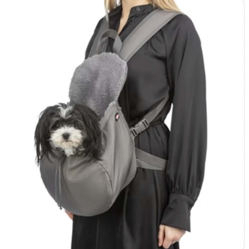 Hundtasche Bauch Molly Grau 25X17X38 CM