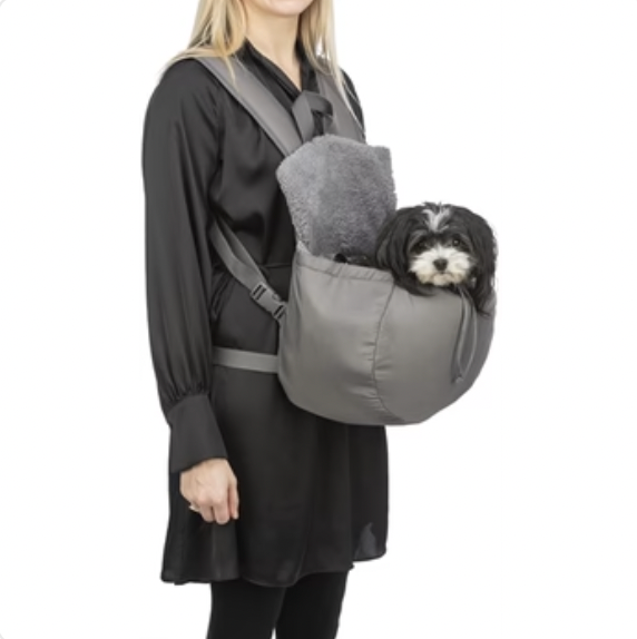 Hundtasche Bauch Molly Grau 25X17X38 CM