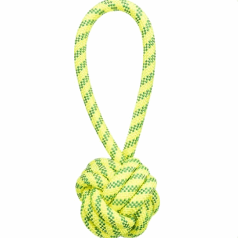 Aquatoy Seil Mit Ball Polyester Gelb/Grün 7X7X21 CM