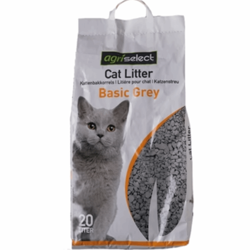 Agriselect Basic Grey Katzenstreu 20 LTR