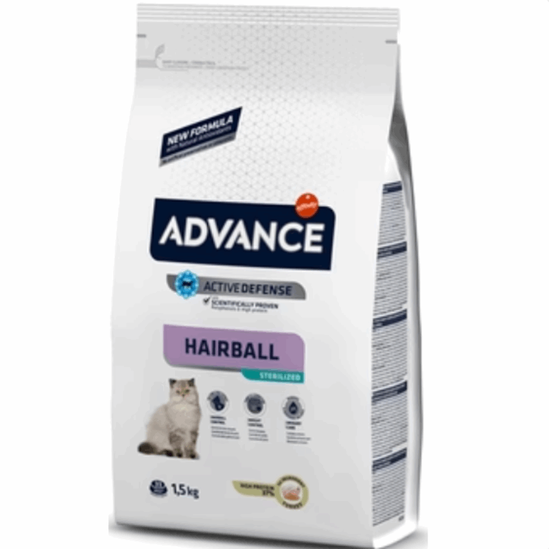 Advance Sterilisierte Katzen/ Haarballen 10Kg