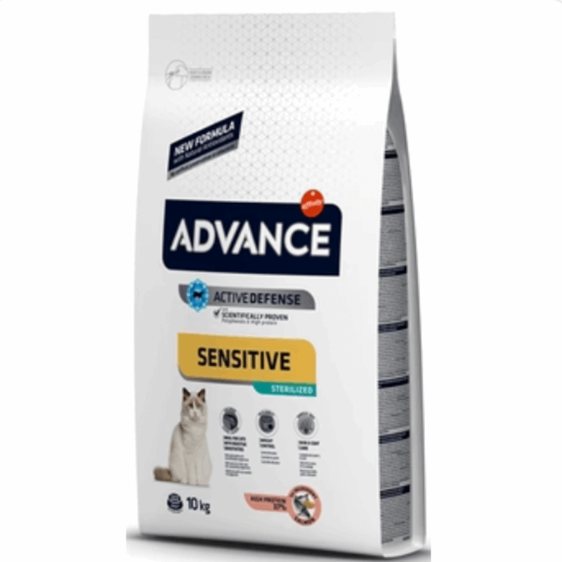 Advance Katzensterilisierter Empfindlicher Lachs 10Kg