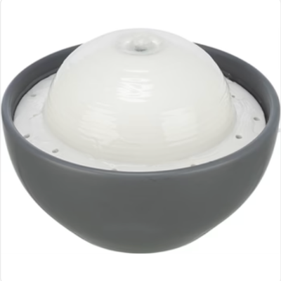 Trixie Vital Dome Trinkbrunnen Keramik Grau/Weiss