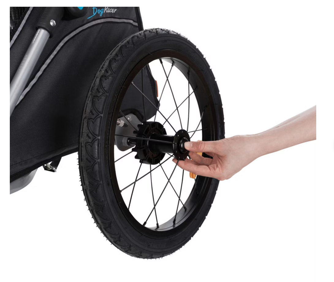 Foldable bicycle trailer gray