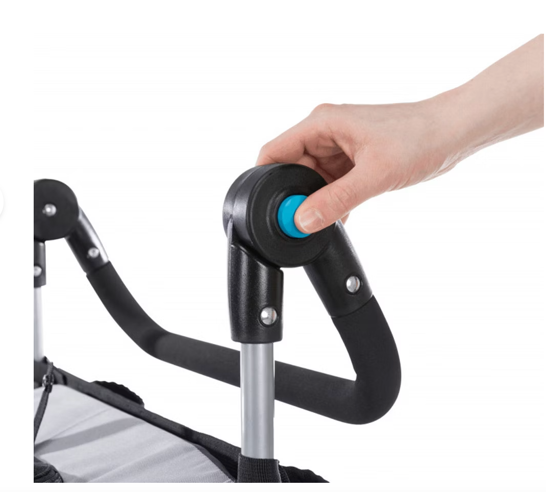 Foldable bicycle trailer gray