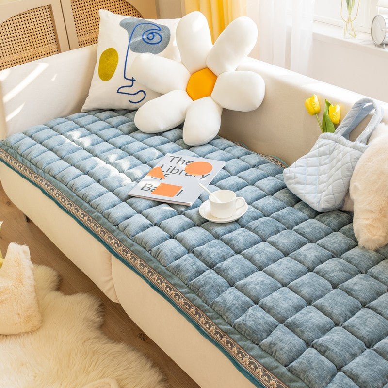 Handmade sofa mat, machine washable