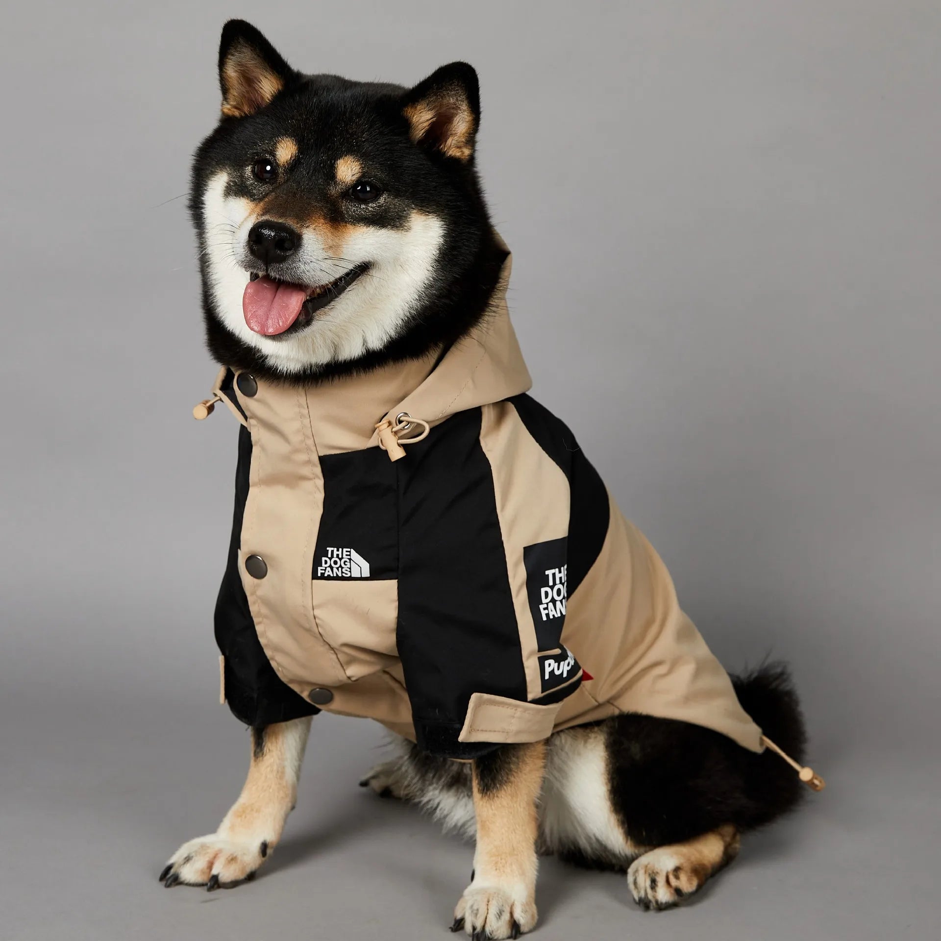 The Dog Fans Regenjacke in Khaki