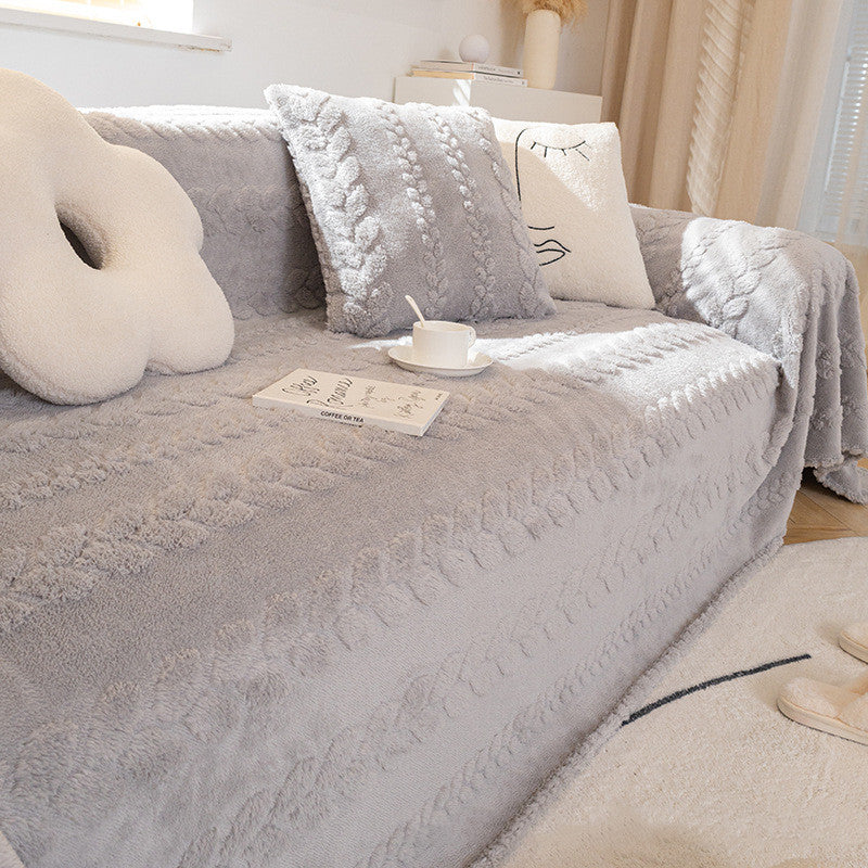Plüschsamt-Sofabezug für ultimativen Komfort