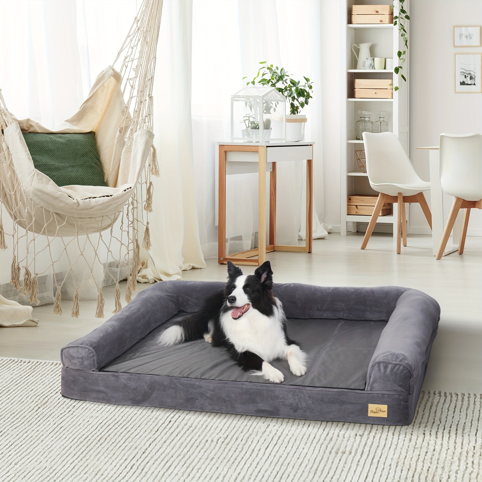 Orthopädisches Hundesofa-Bett aus Schaumstoff, abnehmbarer, waschbarer Bezug