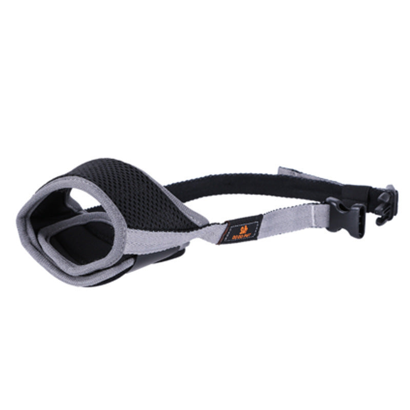 Atmungsaktiver Hundemaulkorb aus Canvas mit Verstellbarem Klettverschluss