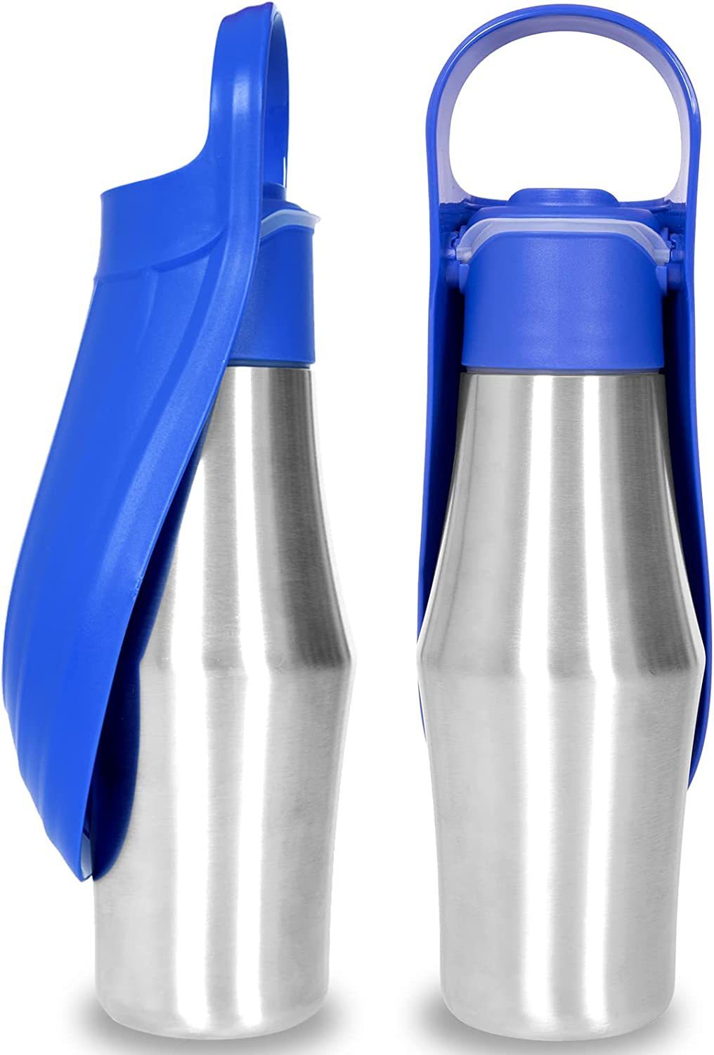 Tragbare Wasserflasche 750 ml aus weichem Silikon mit Blatt-Design