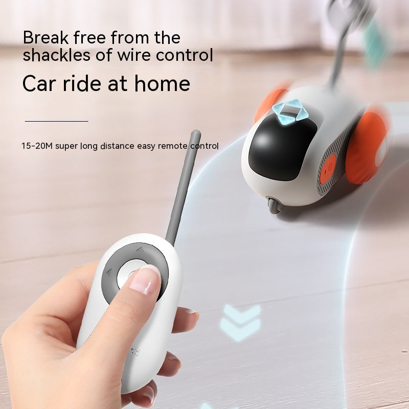 The Crazy-Joy Car – revolutionary, remote-controlled cat toy