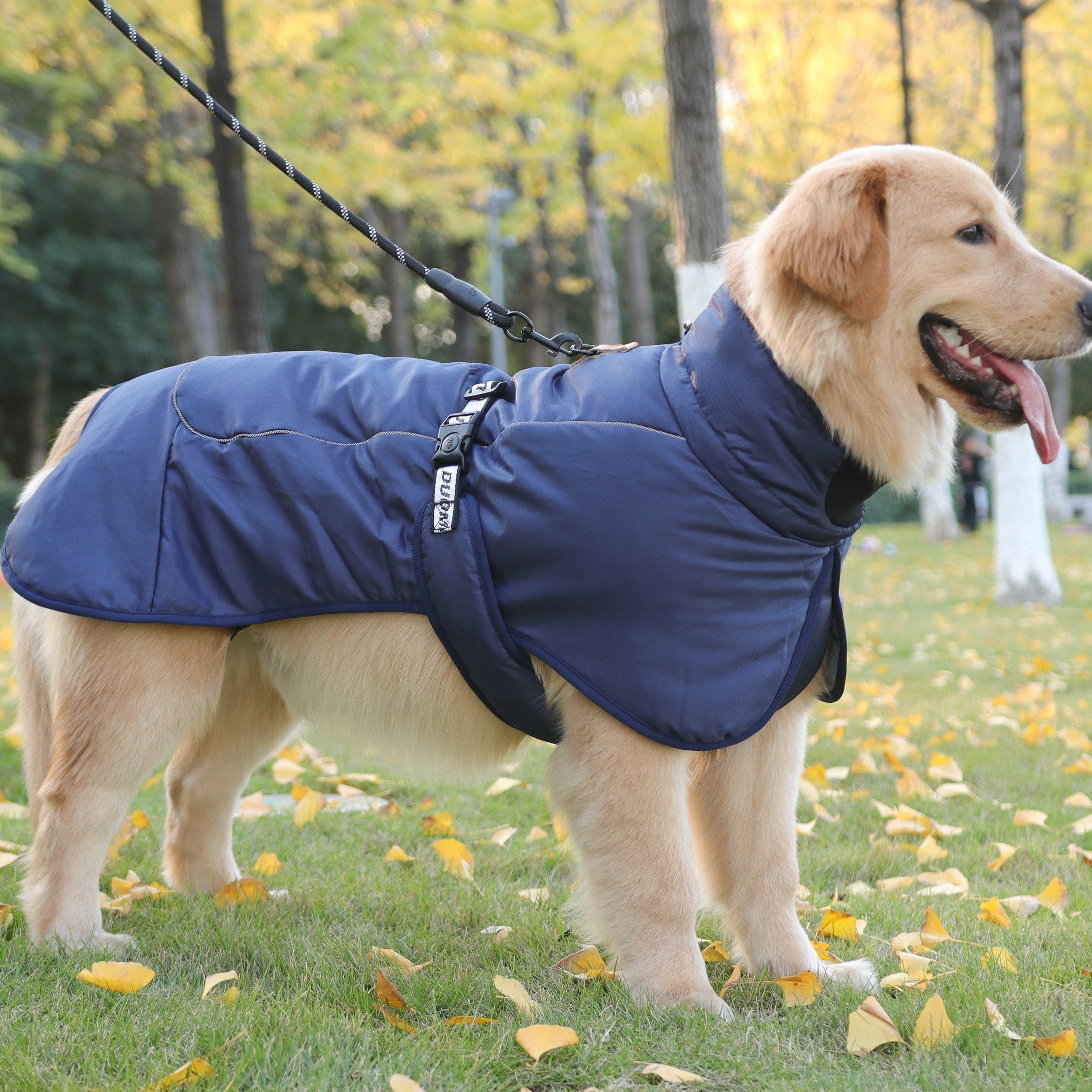 Reflektierende Jacke Mit Warmem Kragen Für Hunde