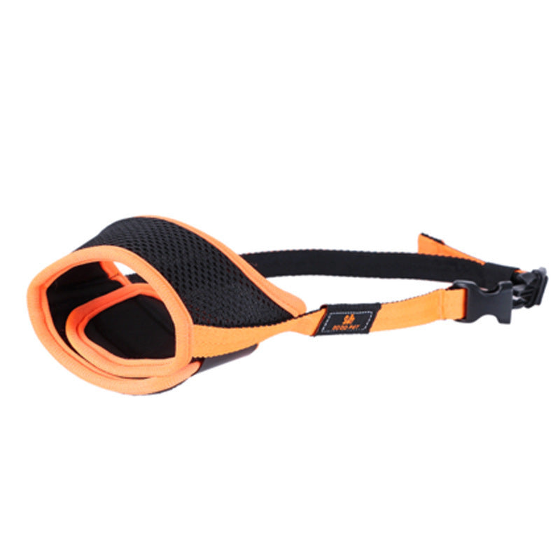 Atmungsaktiver Hundemaulkorb aus Canvas mit Verstellbarem Klettverschluss